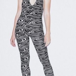 NWT American Apparel halter "Psychadelic Zebra" L
